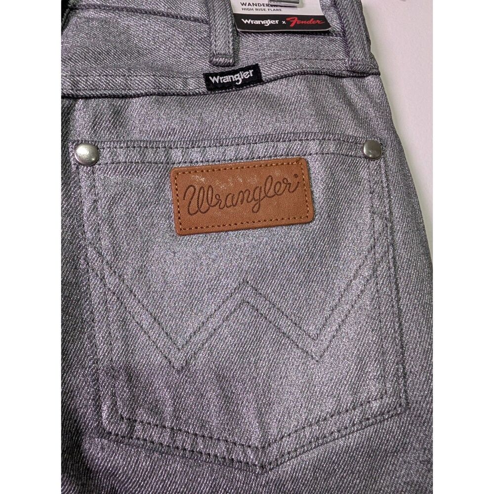 Wrangler x Fender High Rise Flare Jeans 25 Long 34” Inseam Rock Revival Festival - Picture 6 of 7